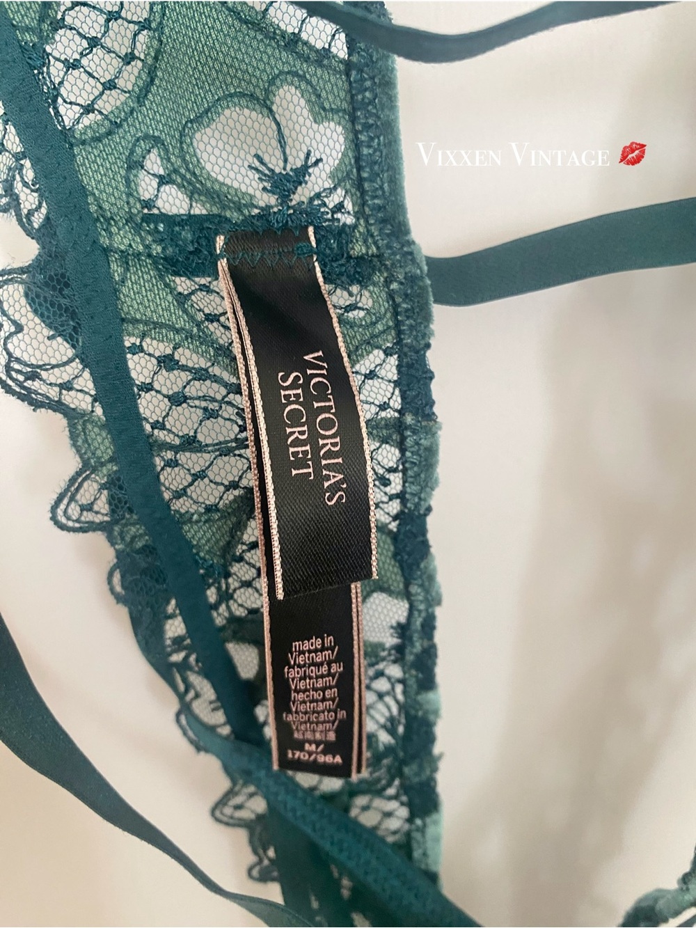 VS VERY SEXY ‘VELVET FISHNET ZIGGY GLAM FLORAL NAKED PLAYSUIT’ IN BLACK IVY - Picture 7 of 8